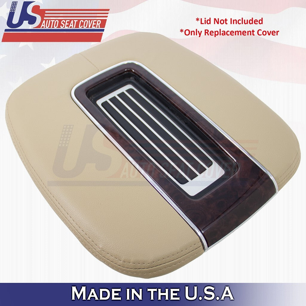 2012 2013 2014 Fits Cadillac Escalade ESV Center Console Lid Leather COVER Tan