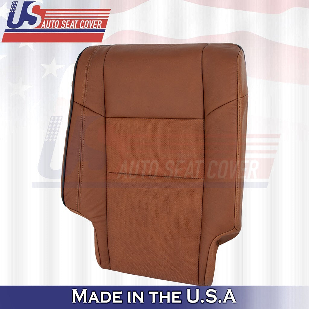 2011 to 2020 Fits Grand Cherokee Overland Rear Passenger Top Leather Cover Brown