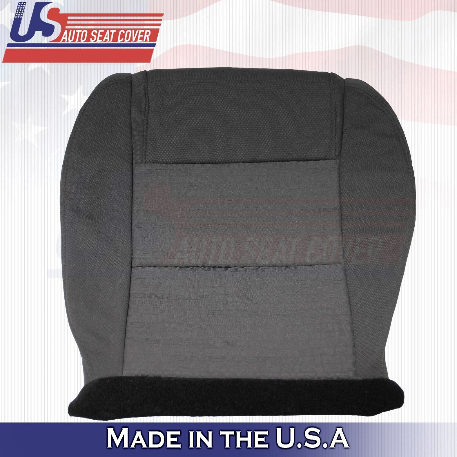 2005 2006 2007 For Ford Mustang Driver & Passenger Bottom Cloth Seat Covers BLK