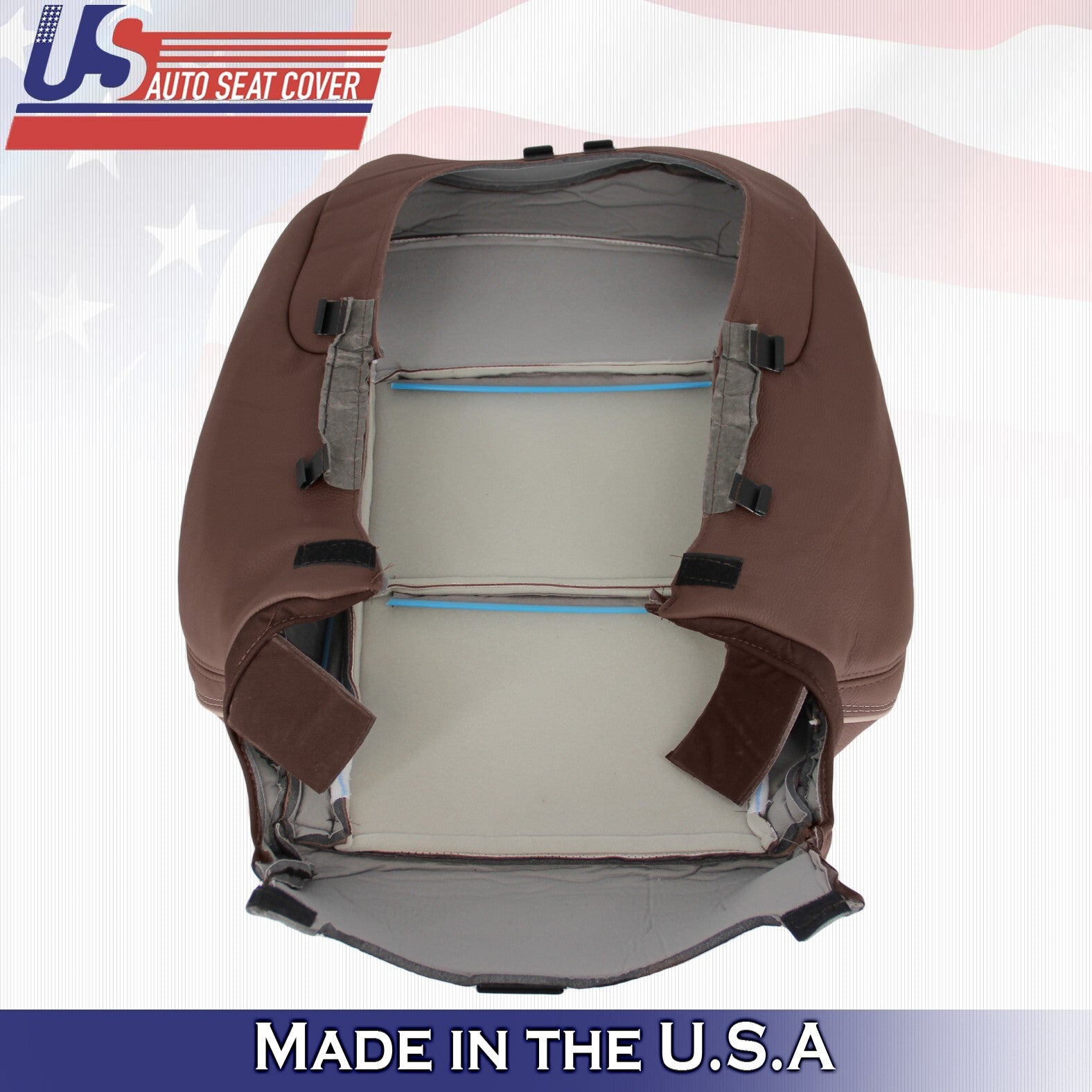 2017 For Chevy Silverado High Country Driver Passenger Top Leather Covers Brown