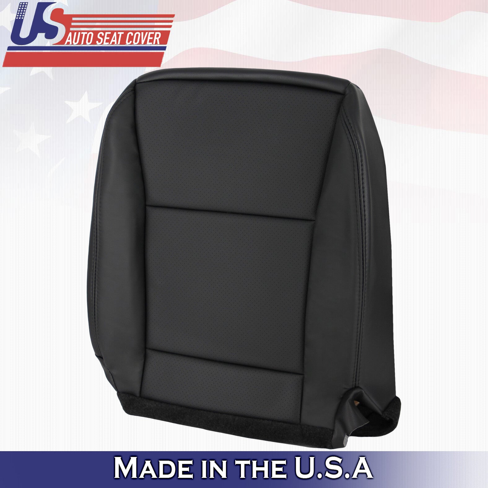 2010 For Ford Explorer Driver & Passenger Bottom Leather Seat Covers Black