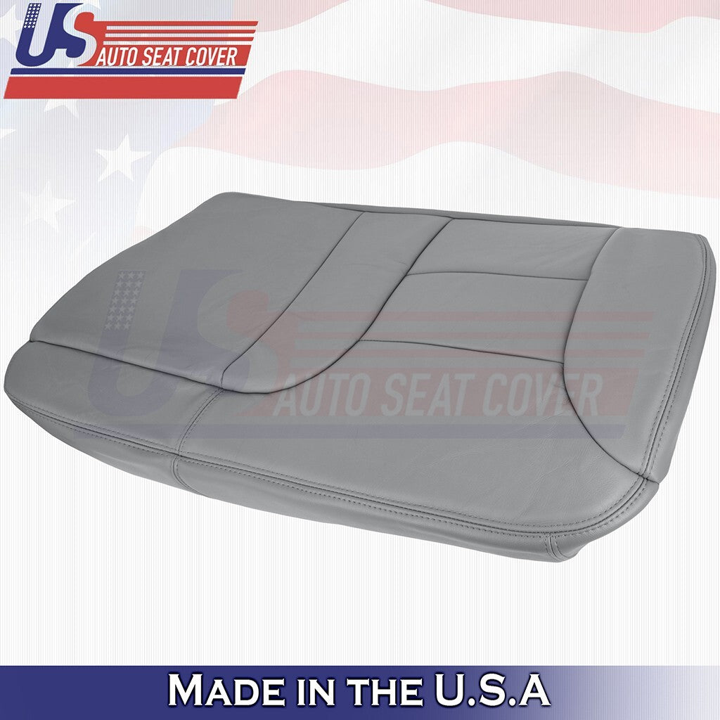 1995 to 1999 Fits GMC Suburban Rear Driver& Passenger Bottoms Leather Cover Gray