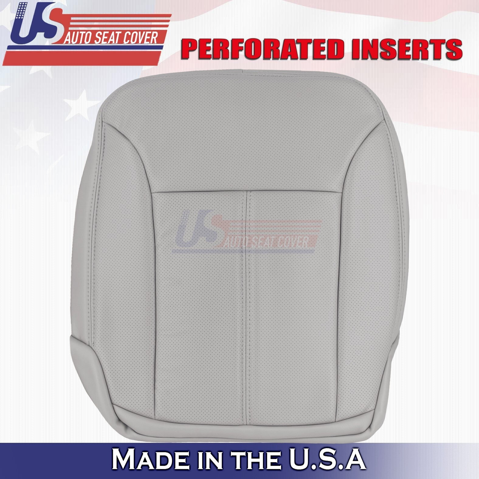 2007 to 2012 For Mercedes GL350 GL450 Passenger Top & Bottom Leather Covers Gray
