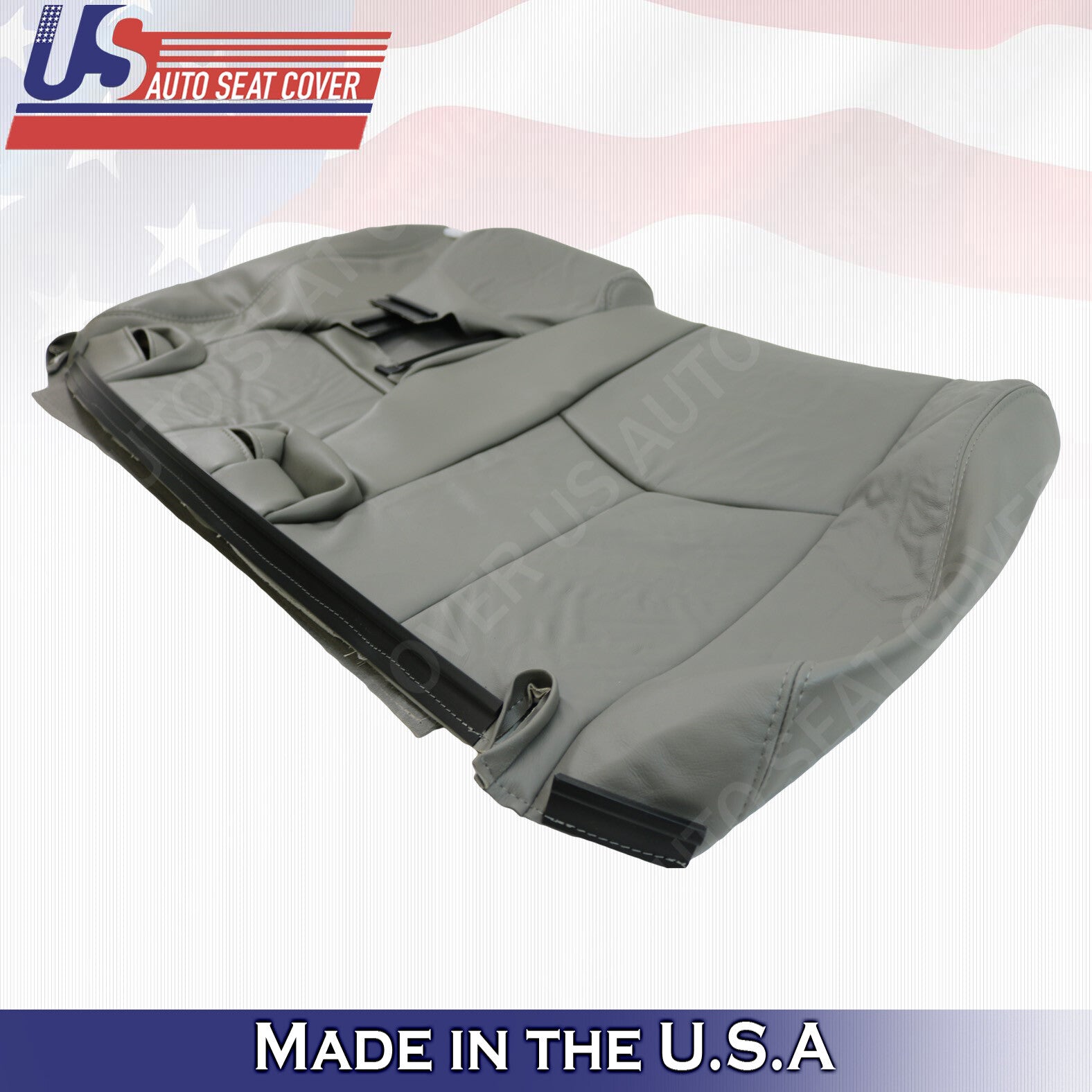 2003 to 2006 Chevy Tahoe Suburban REAR 60' Top Leather Seat Cover Pewter Gray