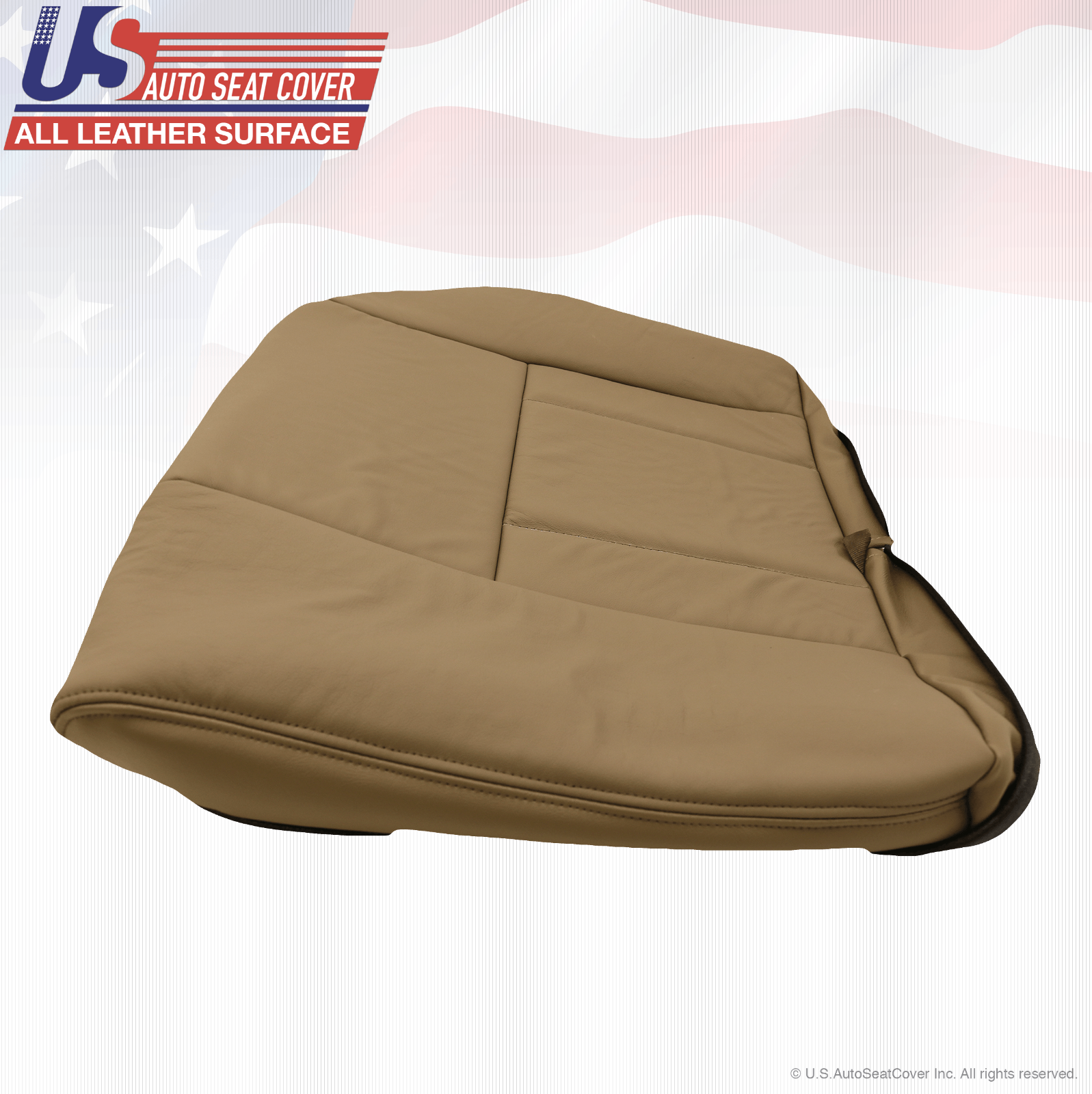 Fit 2002 Toyota 4Runner Rear Driver-Passenger Bottom Leather Seat Cover Oak Tan