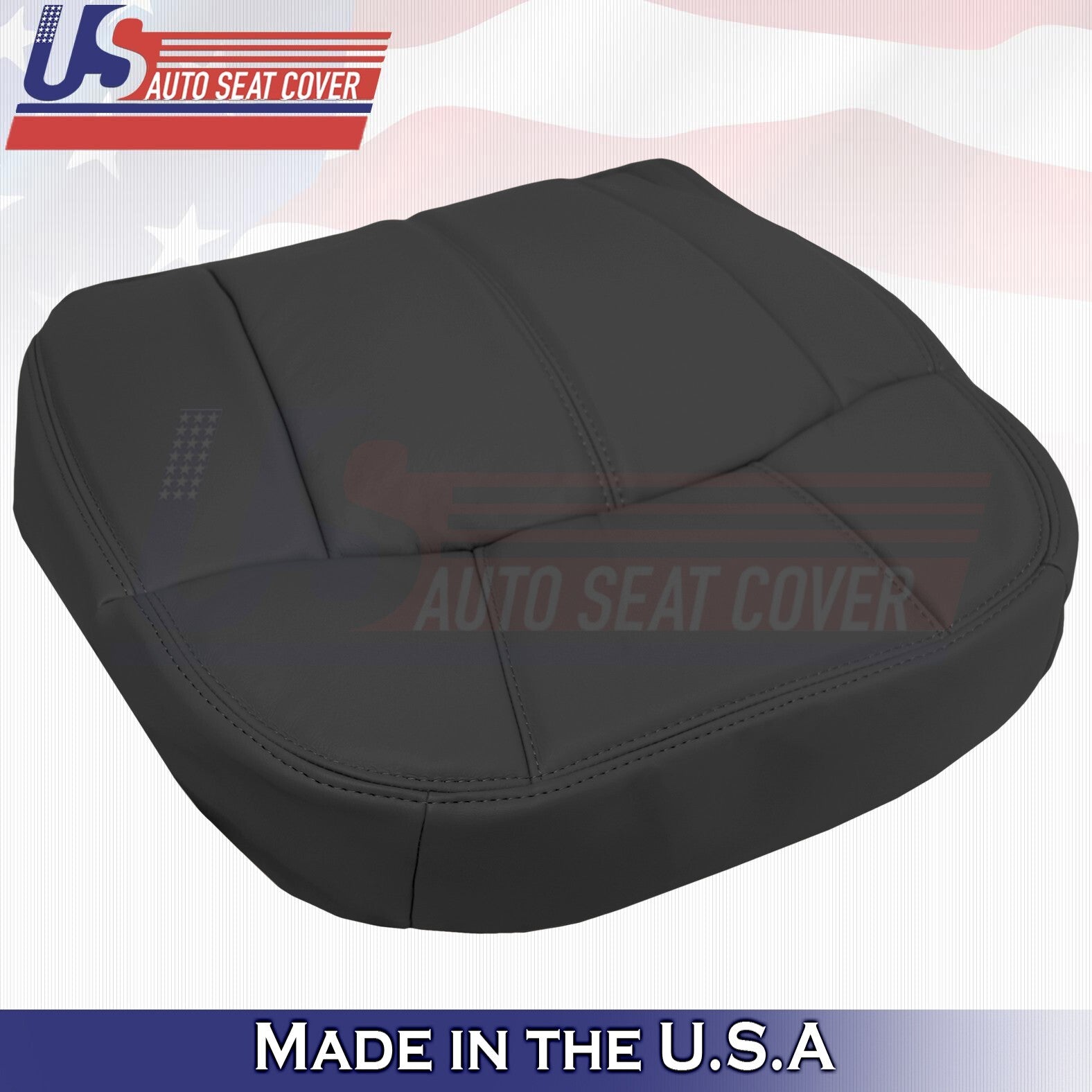 1999 to 2002 Fits Chevy Silverado 2nd Row Passenger Bottom Leather Cover Black