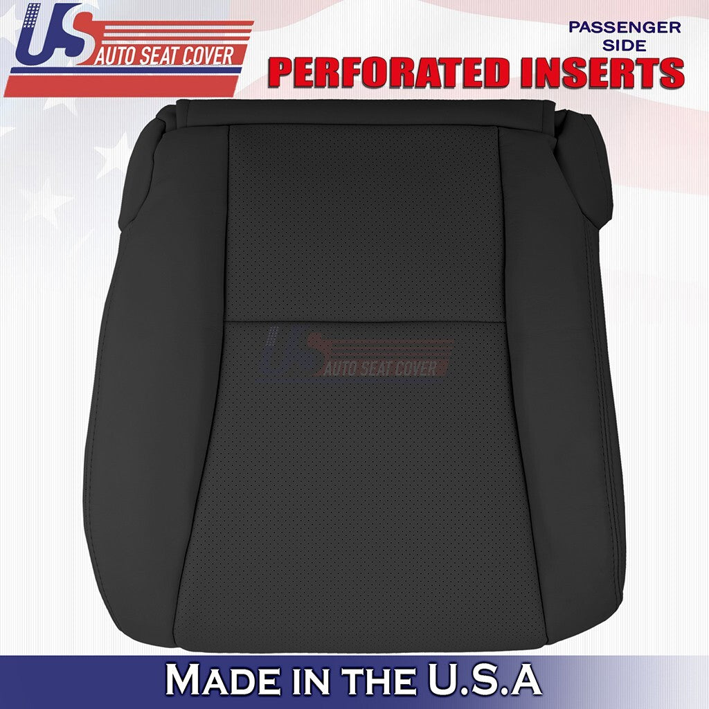 2007 to 2012 For Lexus LS600h Driver & Passenger Bottoms Leather Cover Black