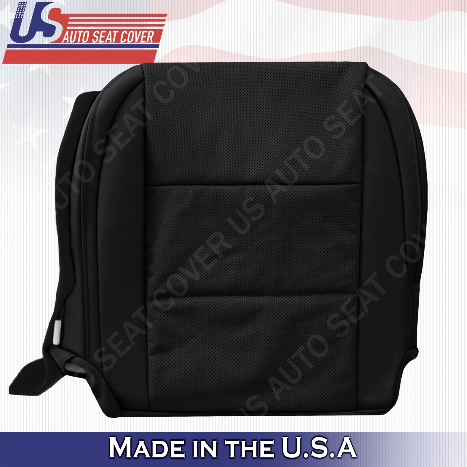 Fits 2013 to 2015 Lexus ES350 Left & Right Bottom Perforated Leather Cover BLACK