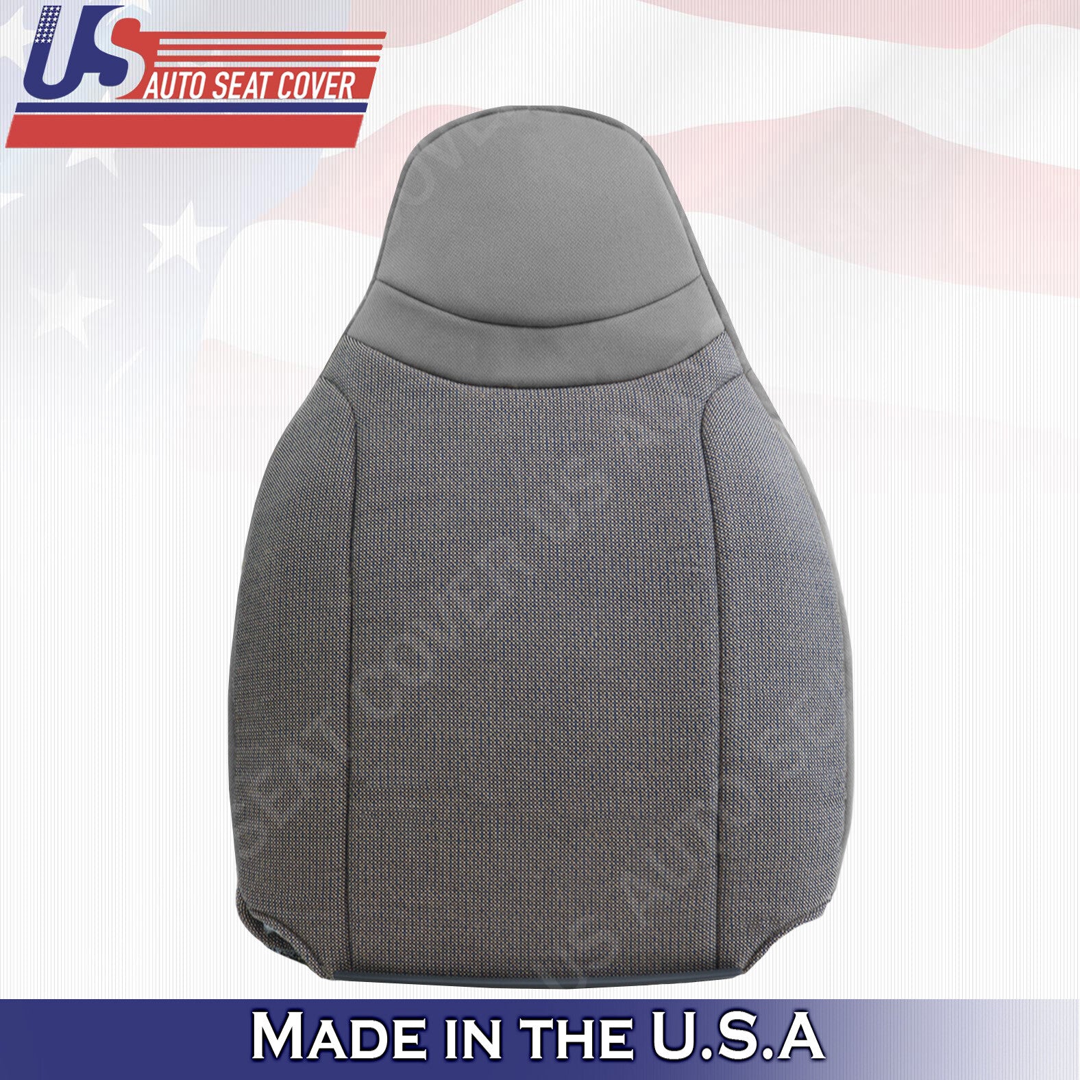 2000 to 2002 Fits Ford Ranger XL Driver & Passenger Tops Cloth Seat Cover Gray
