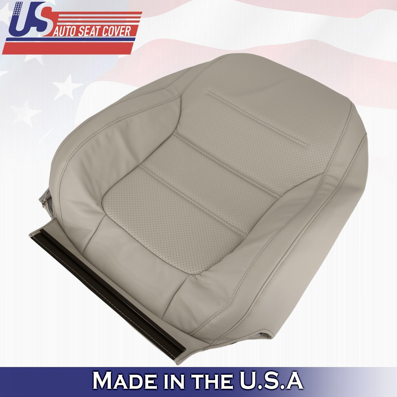 2011-2017 For Volkswagen Jetta Passenger Side Top Leather Seat Cover Tan