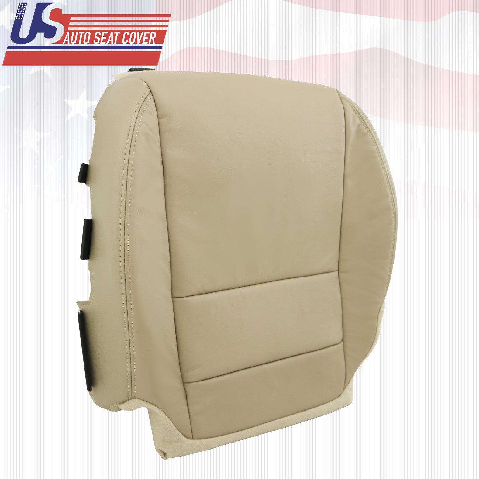 For 2007 - 2012 Acura MDX Driver Bottom Replacement Leather Seat Cover in TAN