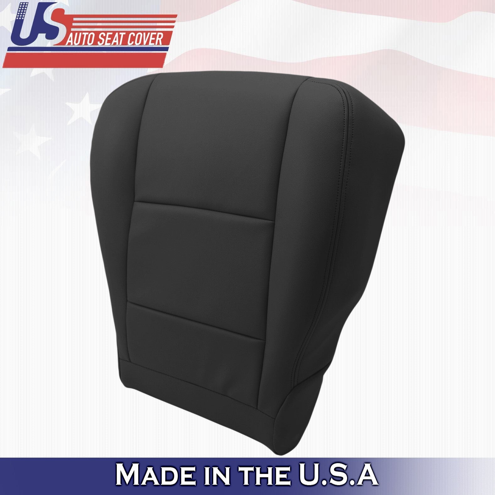 2000 to 2004 For Toyota Tundra Driver & Passenger Bottom Leather Seat Covers BLK