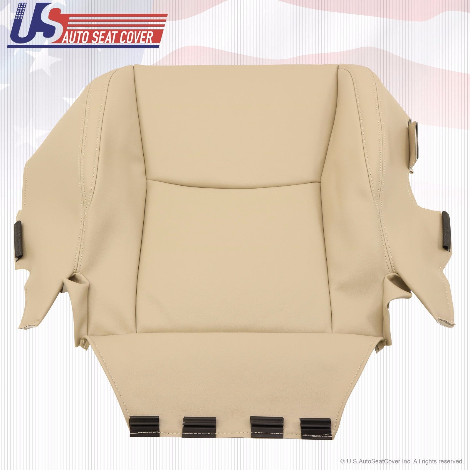 Fit 2003 - 2009 Lexus GX470 Front Passenger Bottom & Lean Back Leather Cover TAN