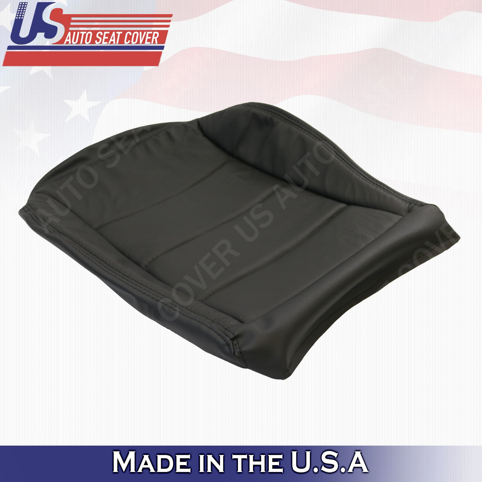 For 1999 TO 2004 Volkswagen Jetta PASSENGER Bottom Leather Seat Cover Black