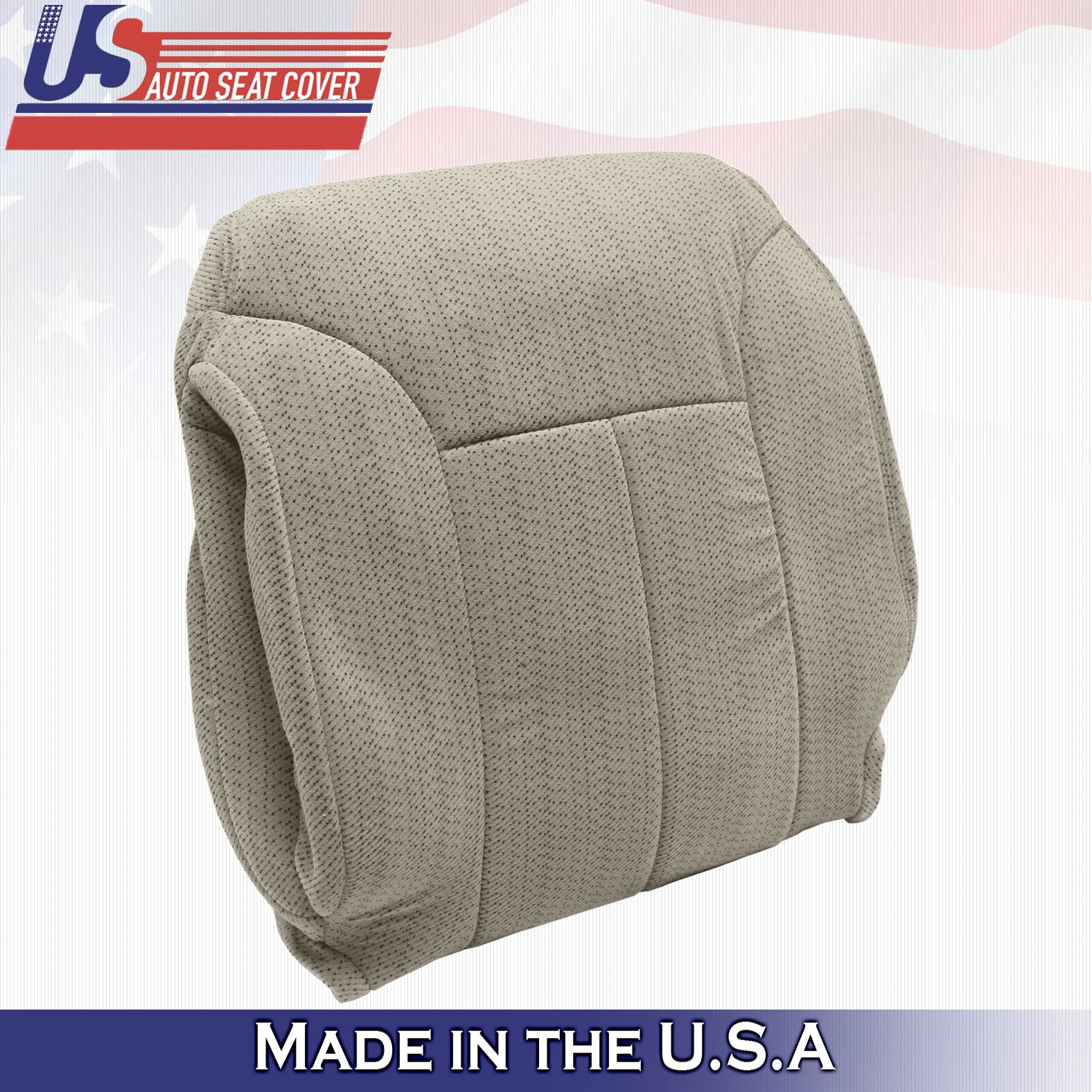1995 to 1999 For Chevy Silverado Passenger Top Cloth Seat Cover in Neutral Tan