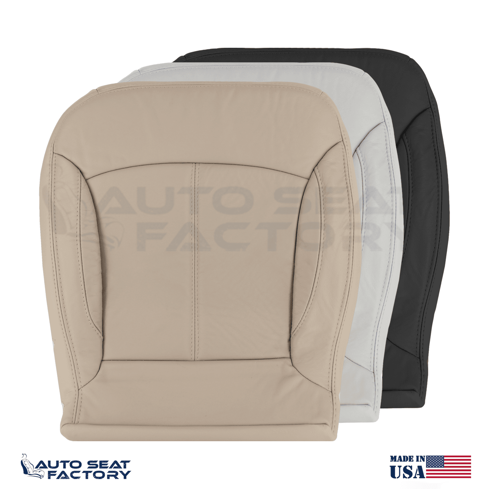 Replacement Fits 2010 - 2013 Buick Lacrosse Driver Bottom SOLID Vinyl Seat Cover