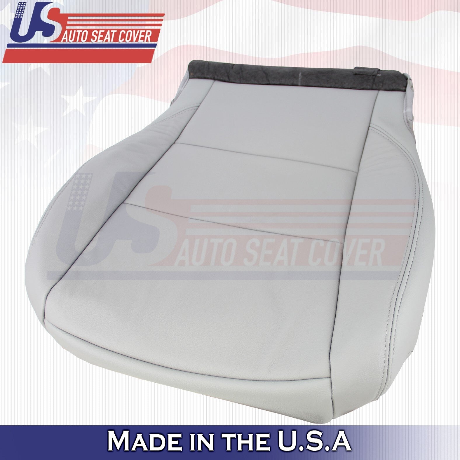 2017-2020 Fits Toyota Sienna Driver Side Bottom & Top Leather Seat Cover Gray
