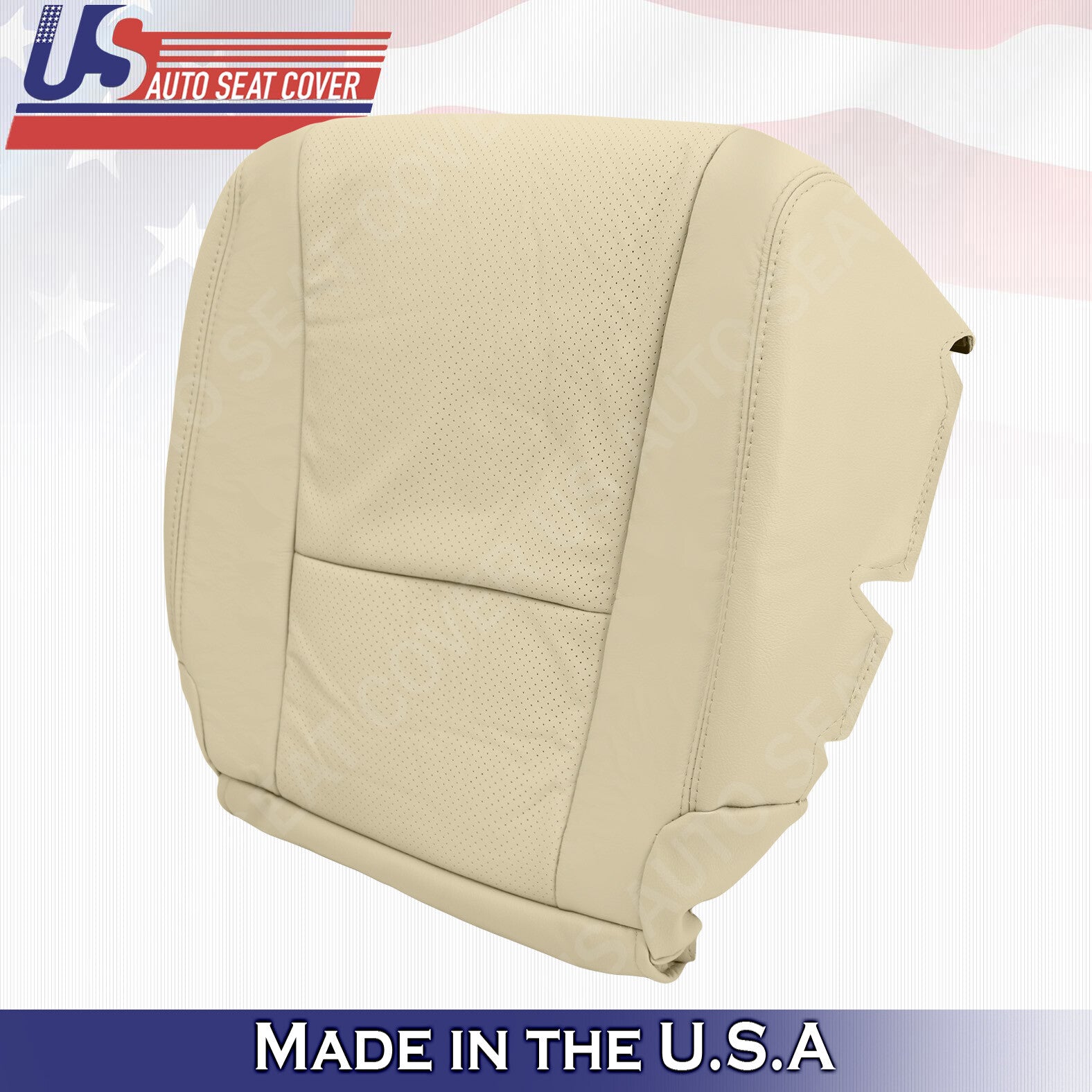 Passenger Bottom Perforated Leather Cover TAN For 2007 2008 2009 Lexus LS460