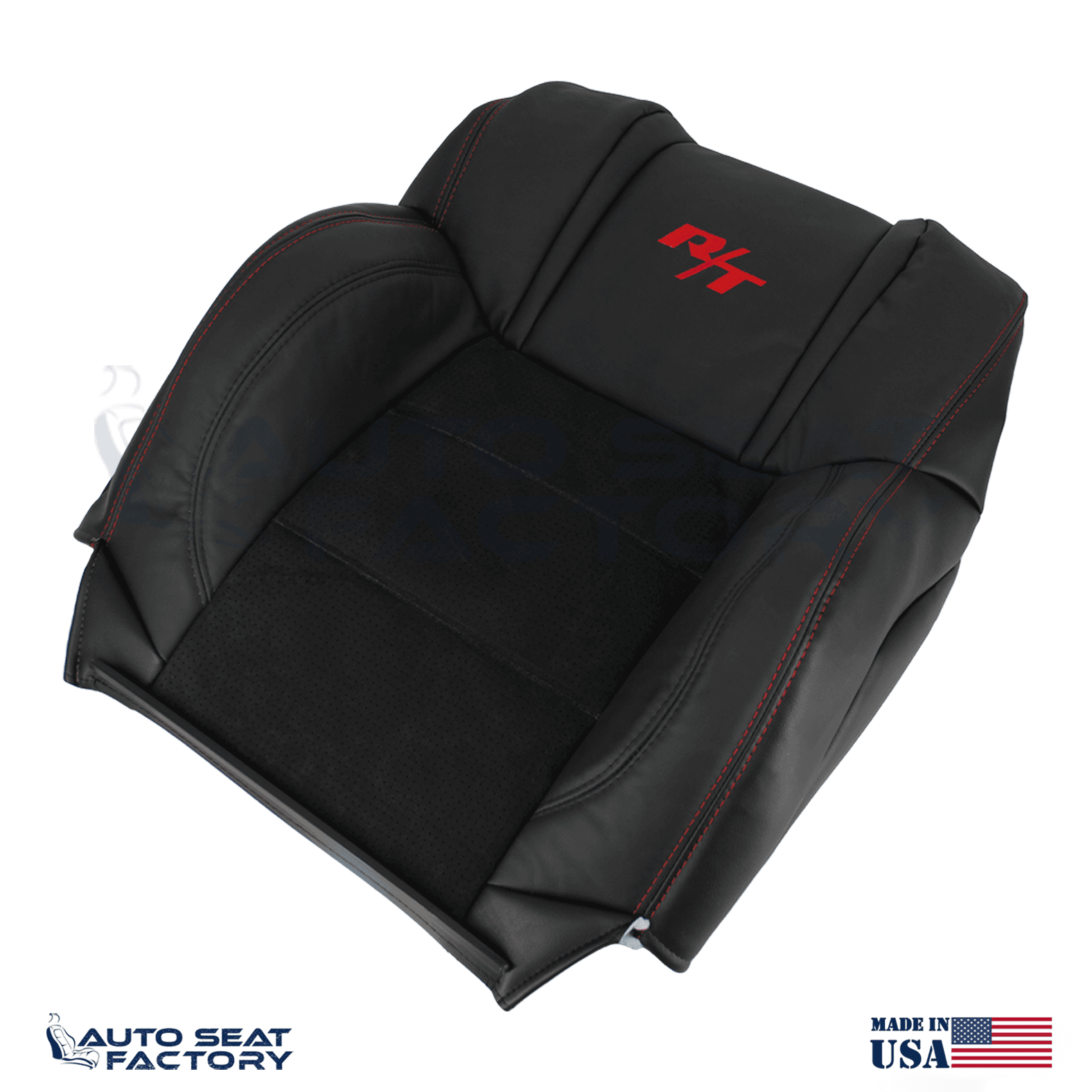 Replacement Black Seat Cover Fits 2006 - 2010 Dodge Charger RT Front Tops