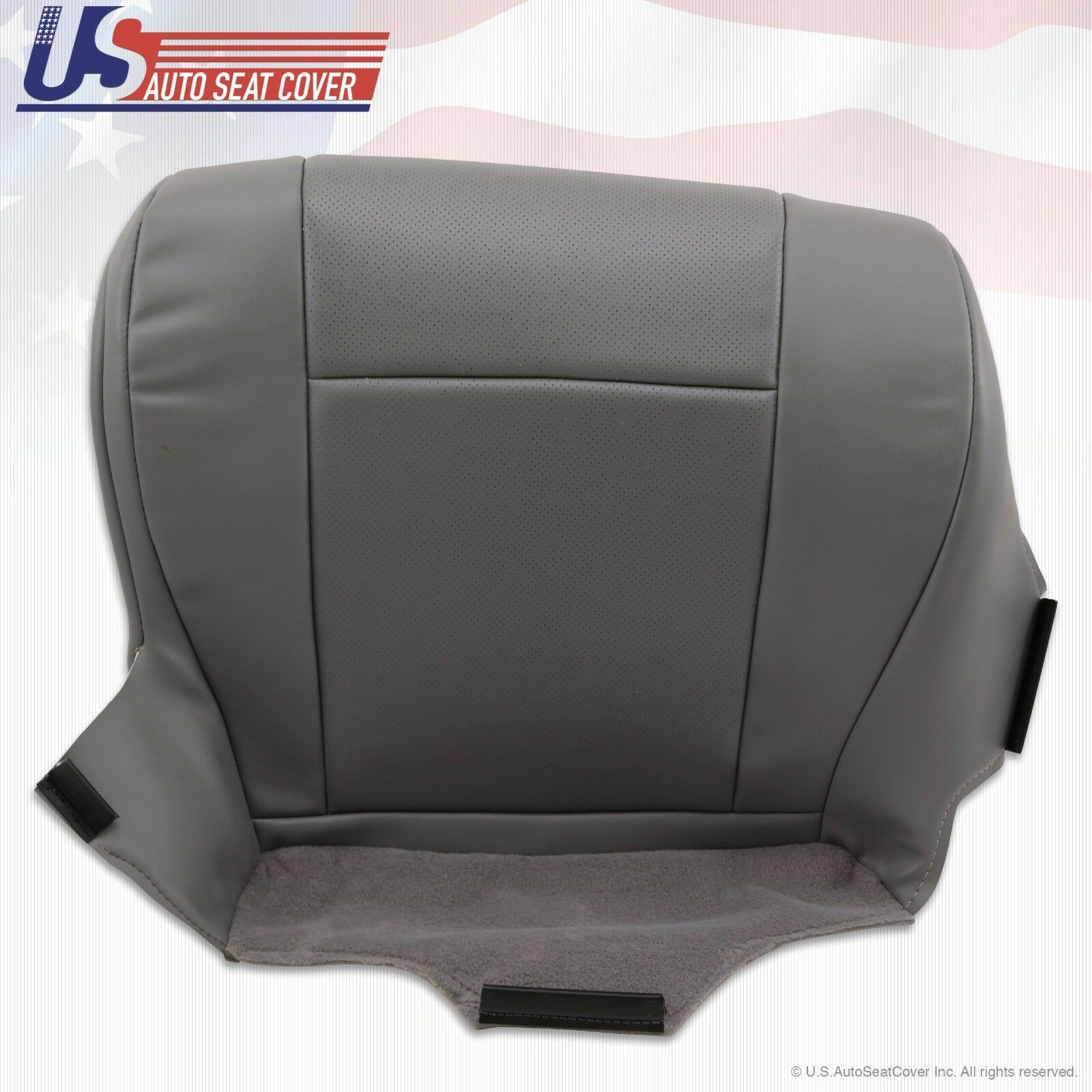 2011 2012 Ford E150 E250 Van Driver-Passenger Bottom Perforated Vinyl Cover Gray