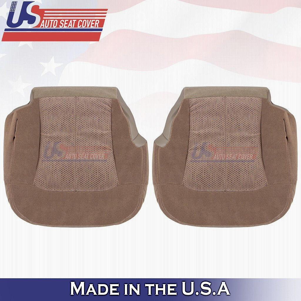 1999 to 2002 For Chevy Silverado Driver &Passenger Bottoms Cloth Cover Dark Tan