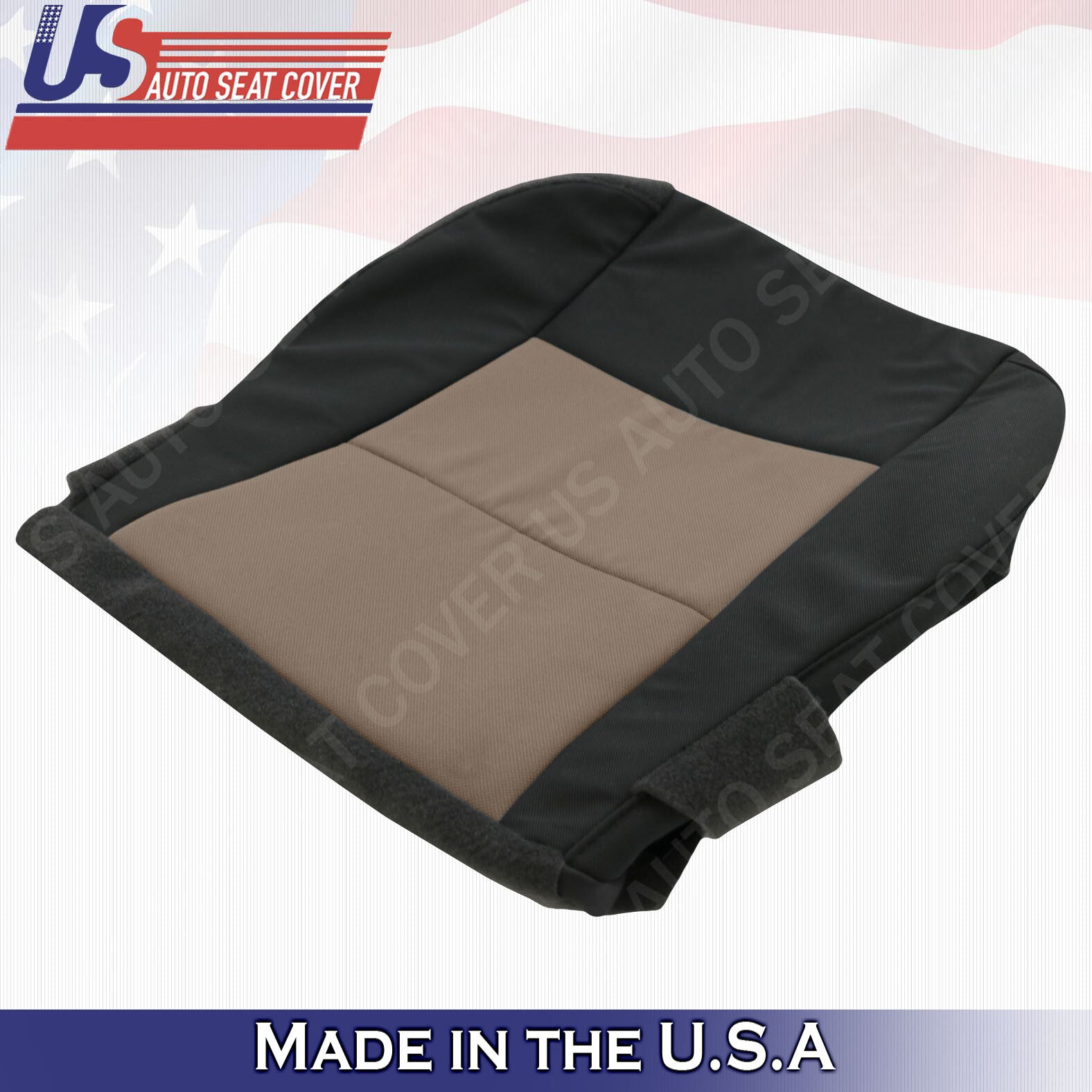 2003 to 2011 Ford Ranger XL Driver Passenger Bottoms Cloth Cover 2tone Black Tan