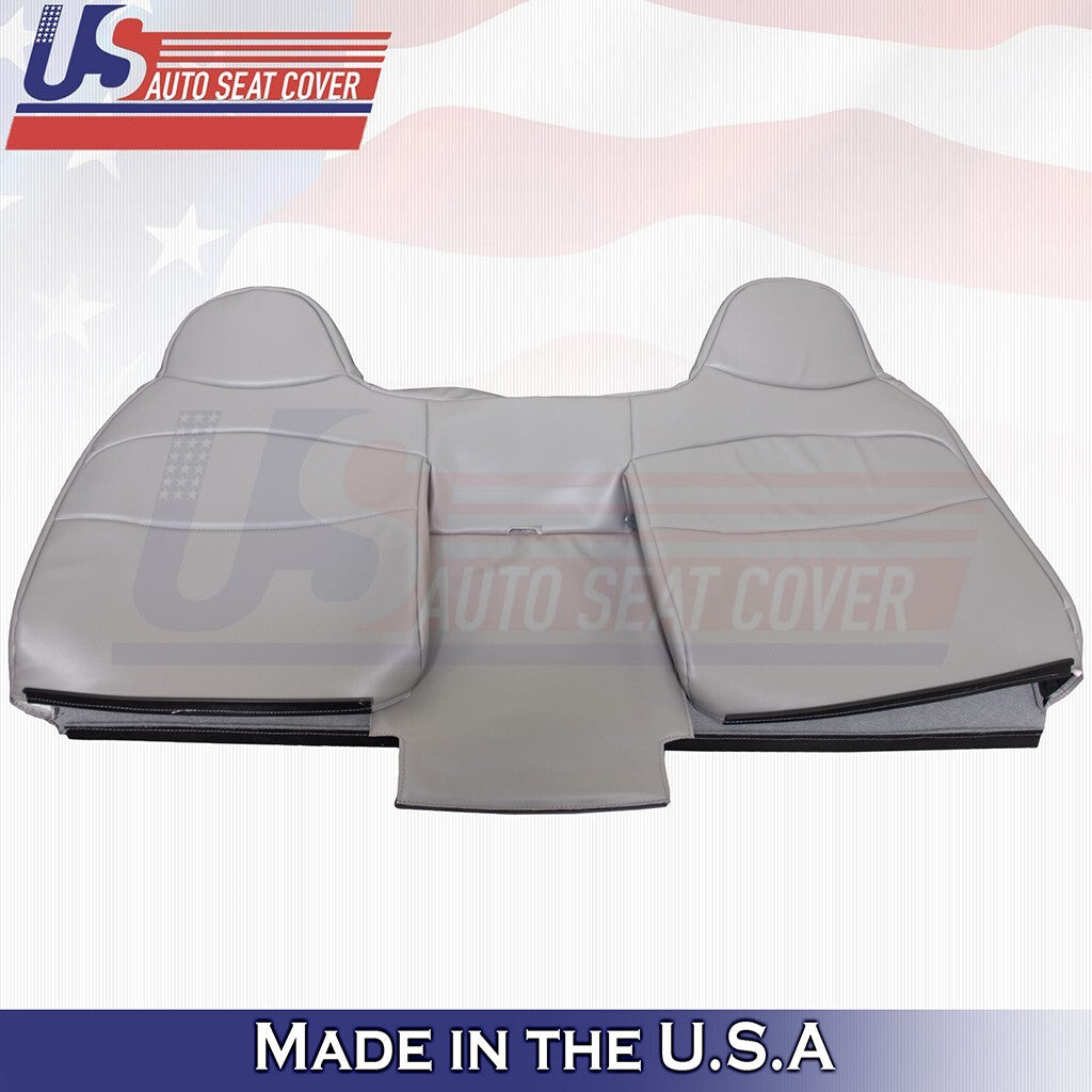 1994 to 1997 Fits Ford F450 XLT Rear Bench Top & Bottom Vinyl Seat Cover Gray