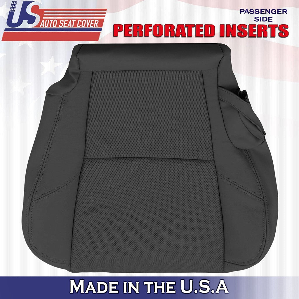 2007-2014 Fits Cadillac Escalade 2nd Row Bottom Set Leather Seat Cover Black