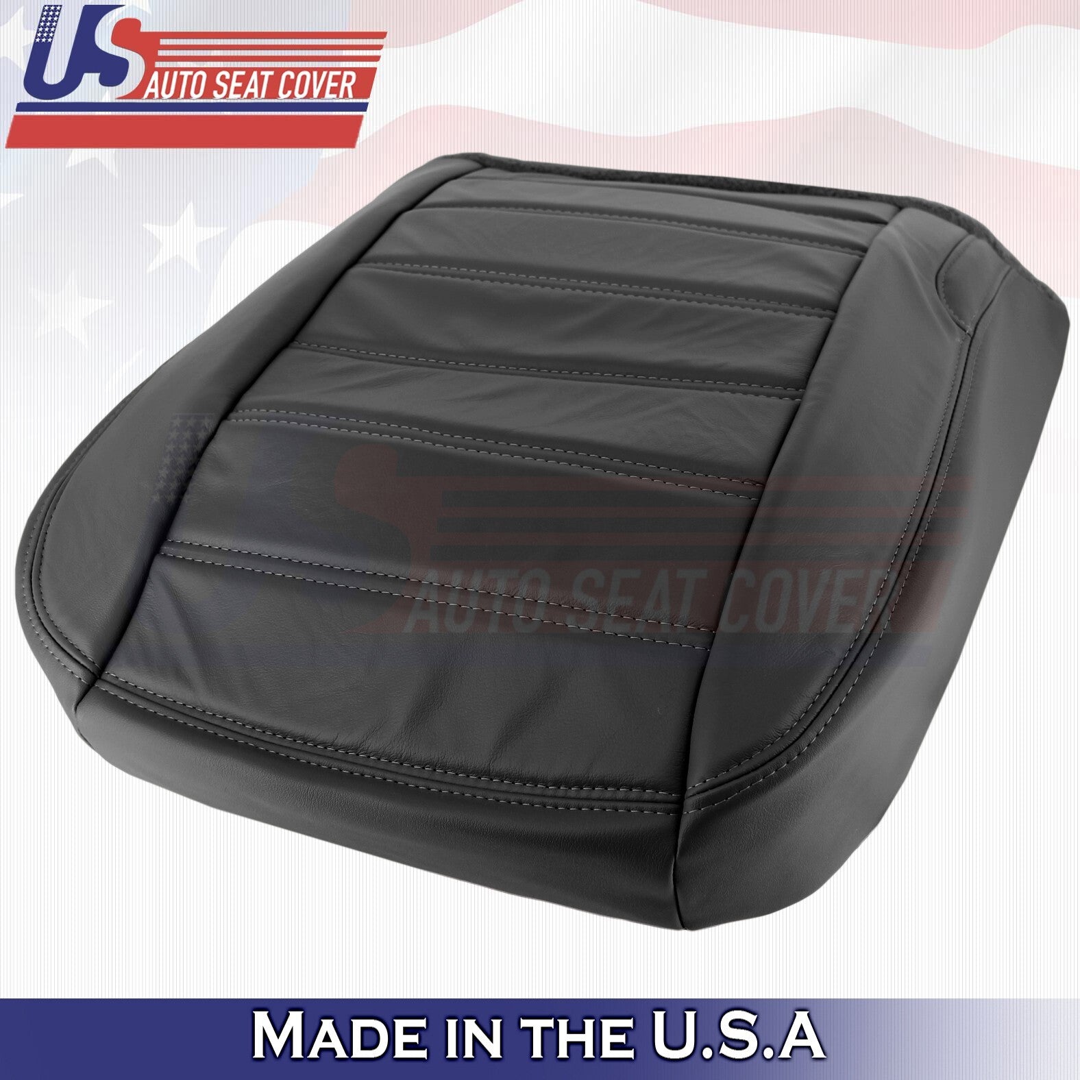 2003 to 2007 For Hummer H2 REAR Driver & Passenger Bottoms Leather Cover Black