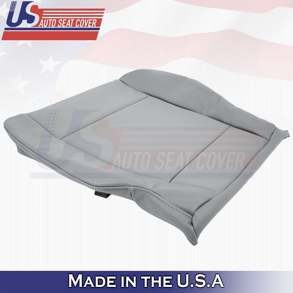 2017 to 2021 Fits Ford F250 WT Driver Bottom Synthetic Leather Seat Cover Gray