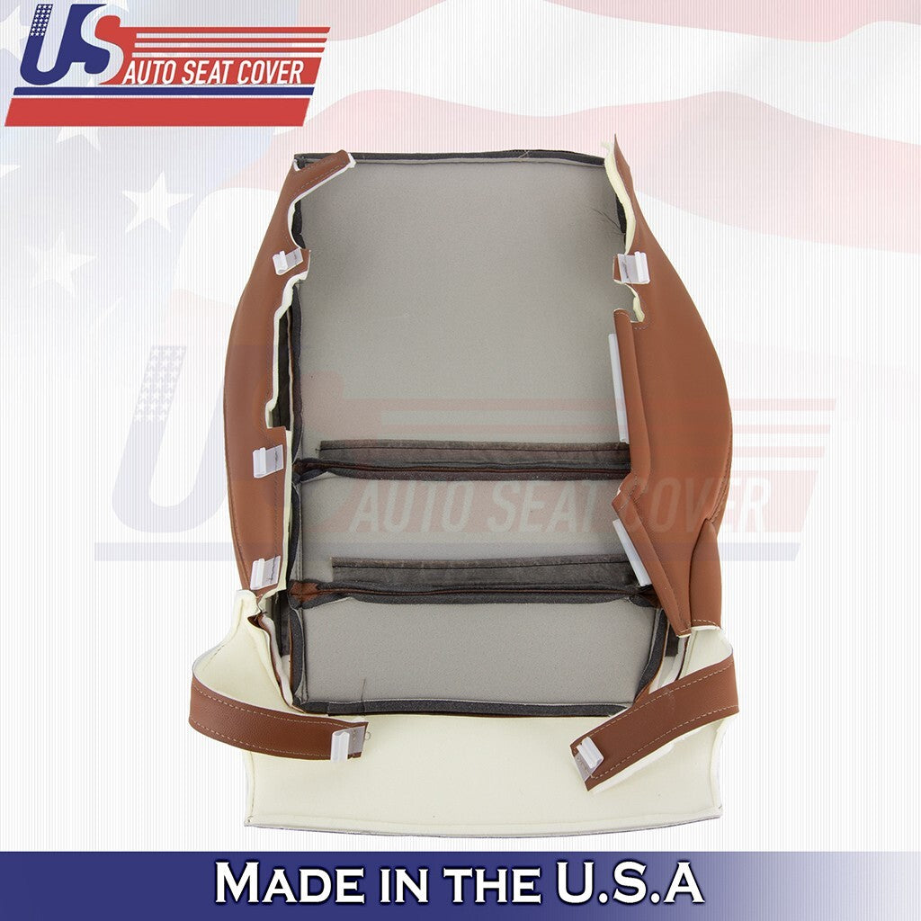 2010 to 2013 Fits Acura MDX Passenger Bottom Leather Seat Cover Brown