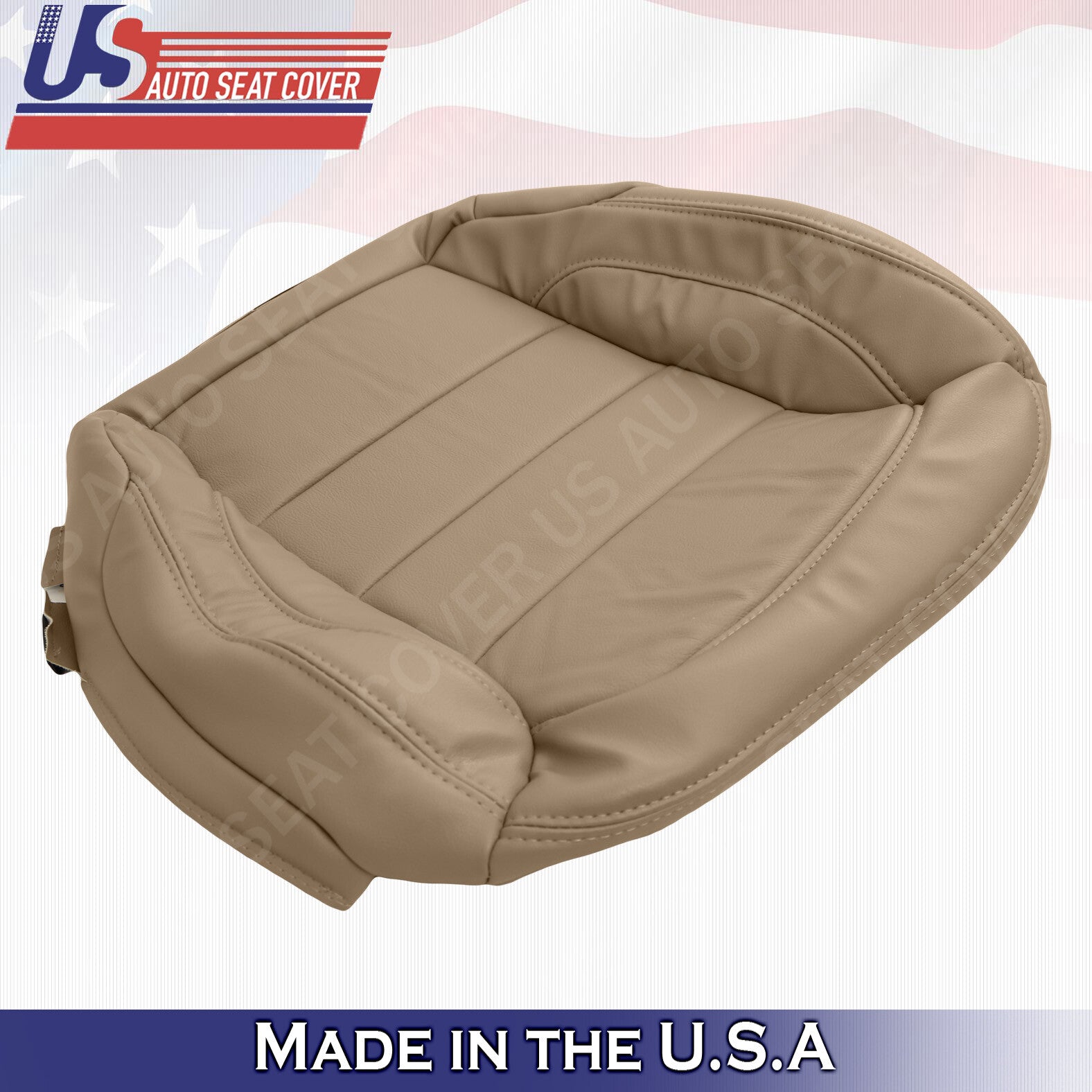 Fits 2012 2013 Mercedes Benz ML250 ML350 Lower Passenger Leather Seat Cover TAN