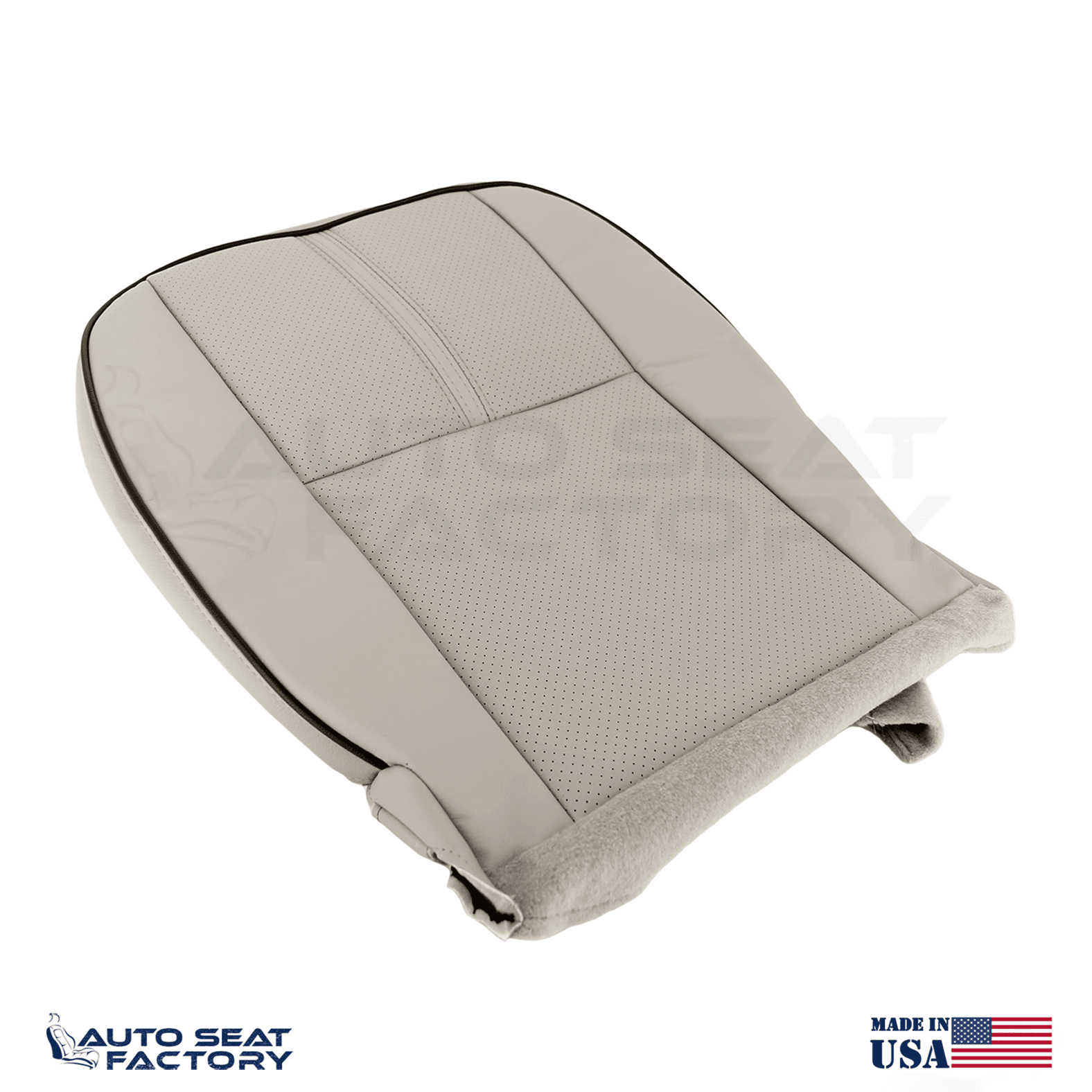 Fits 2010 - 2012 Lincoln MKZ Perforated PASSENGER Bottom Tan Seat Cover