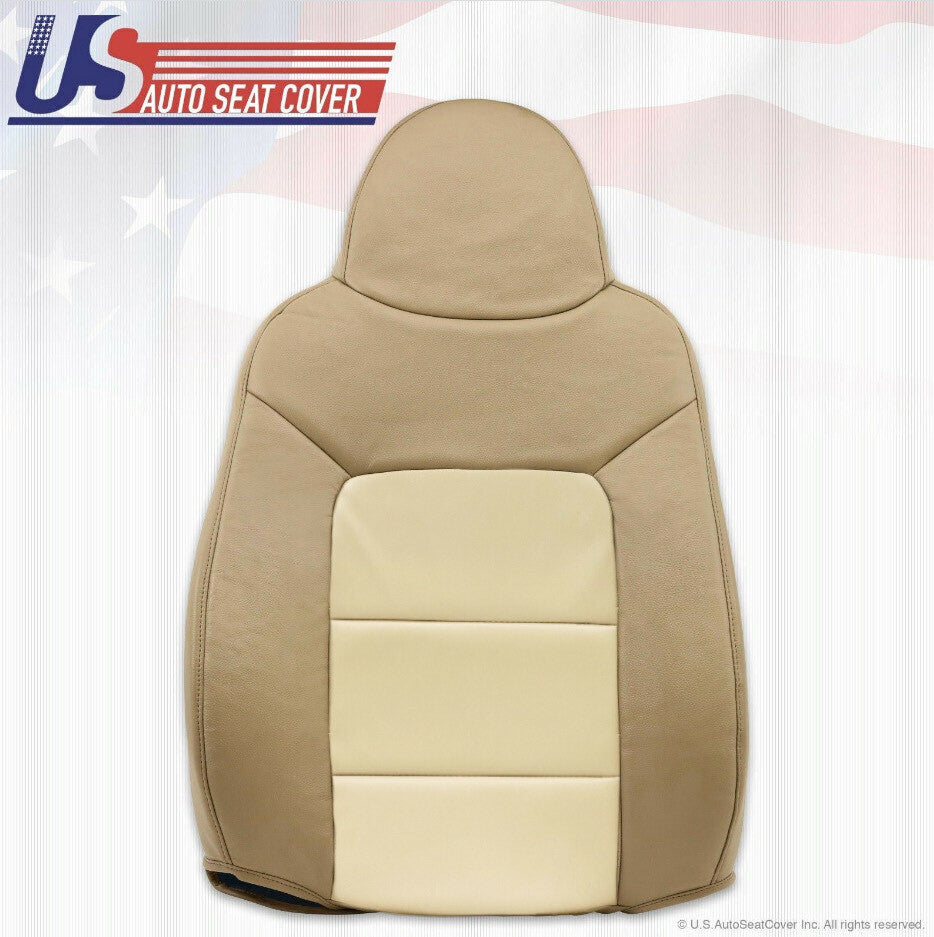 2003 to 2006 Expedition Eddie Bauer Driver Passenger Seat Cover Set tan Leather