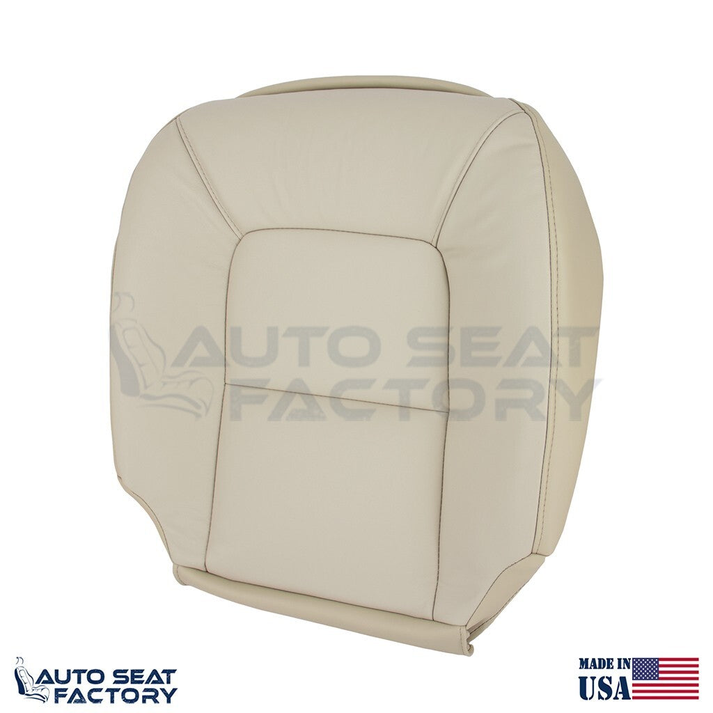 Replacement Fits 2007 - 2016 Volvo S80 Driver Side Bottom Tan Leather Seat Cover