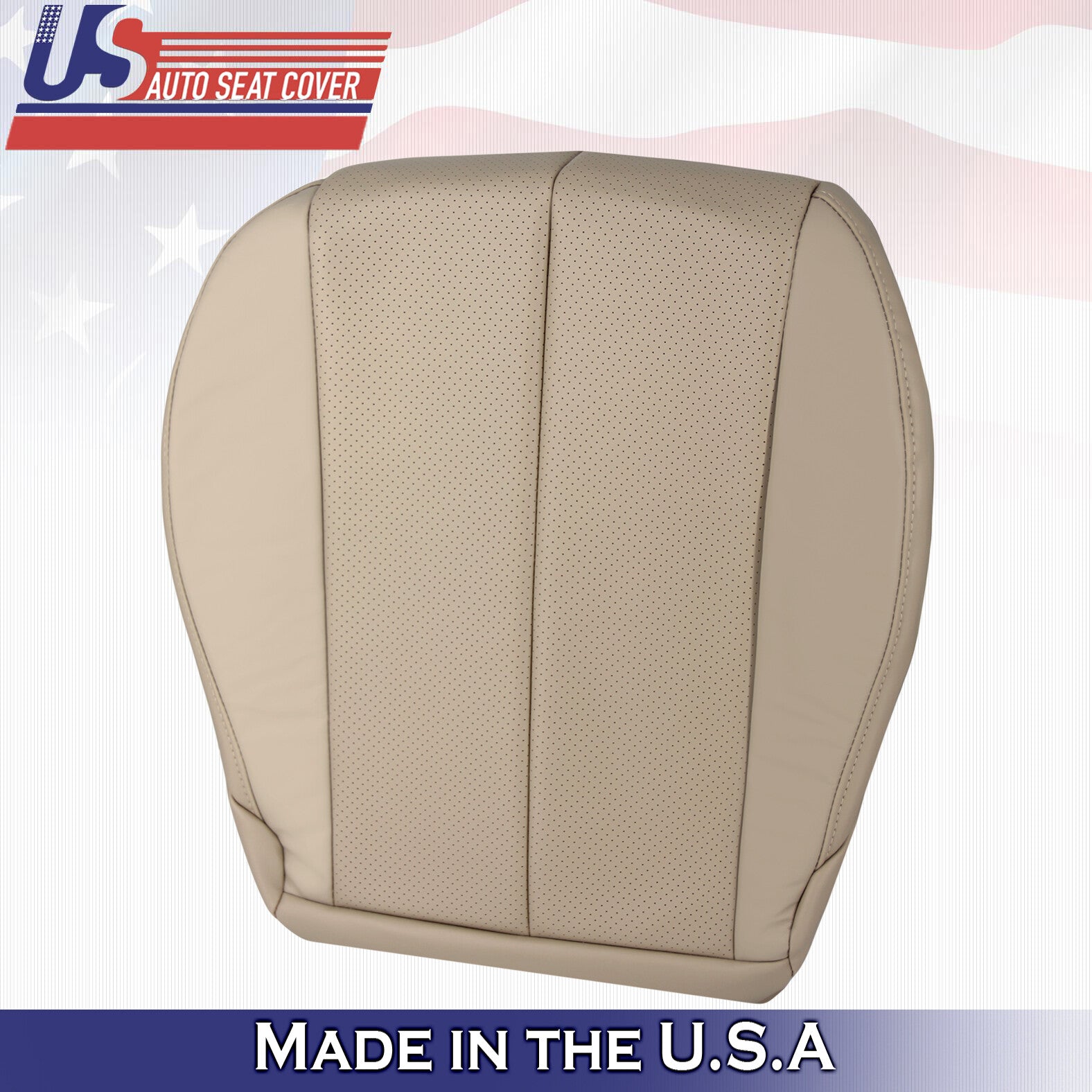 1999 to 2003 For Toyota Camry Solara Passenger Bottom Leatherette Seat Cover Tan