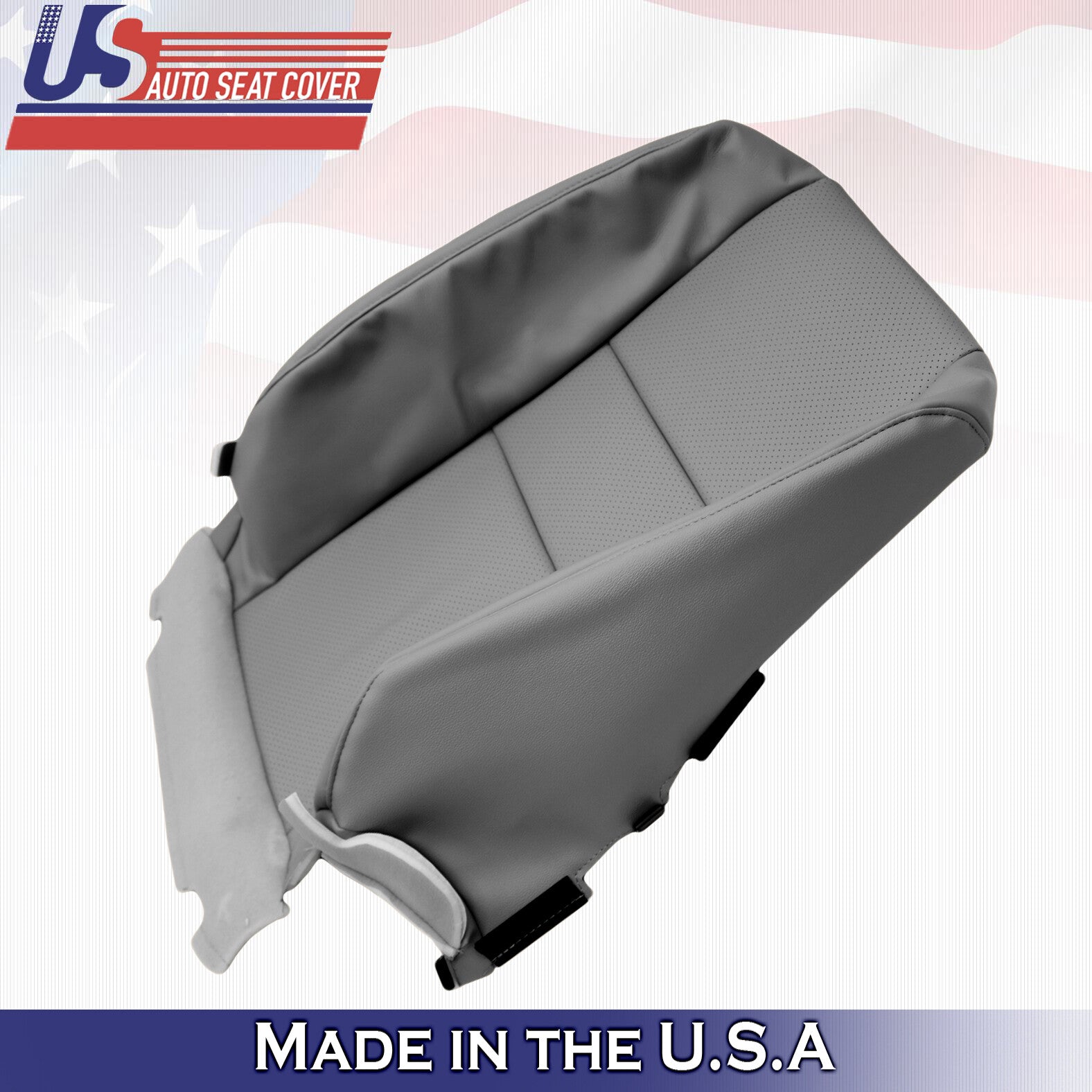 For 2005 2006 2007 2008 Acura RL Driver Top & Bottom Leather Seat Covers Taupe