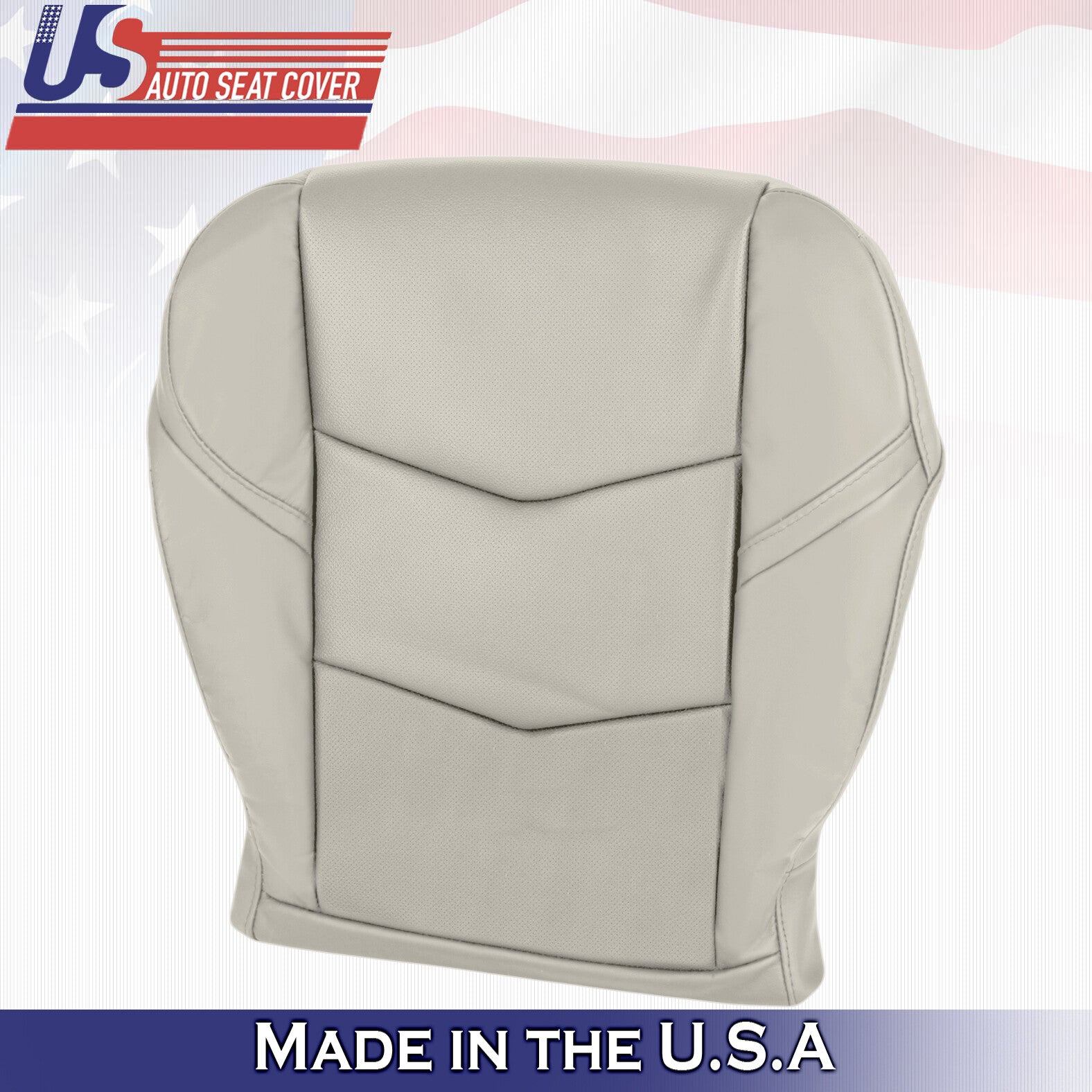 2015 to 2020 For Cadillac Escalade Driver Side Bottom Leather Seat Cover in Tan
