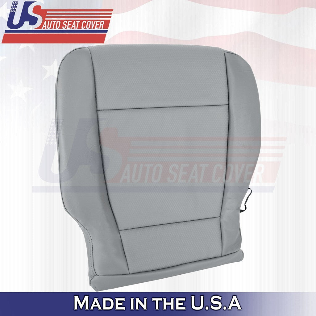 2017 to 2021 Fits Ford F250 WT Driver Bottom Synthetic Leather Seat Cover Gray