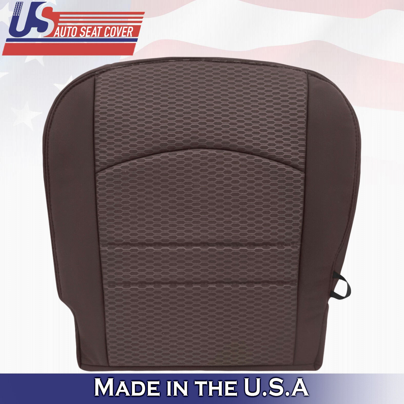 2013 to 2018 For Dodge Ram 1500 SLT Driver Top & Bottom Cloth Seat Covers Brown