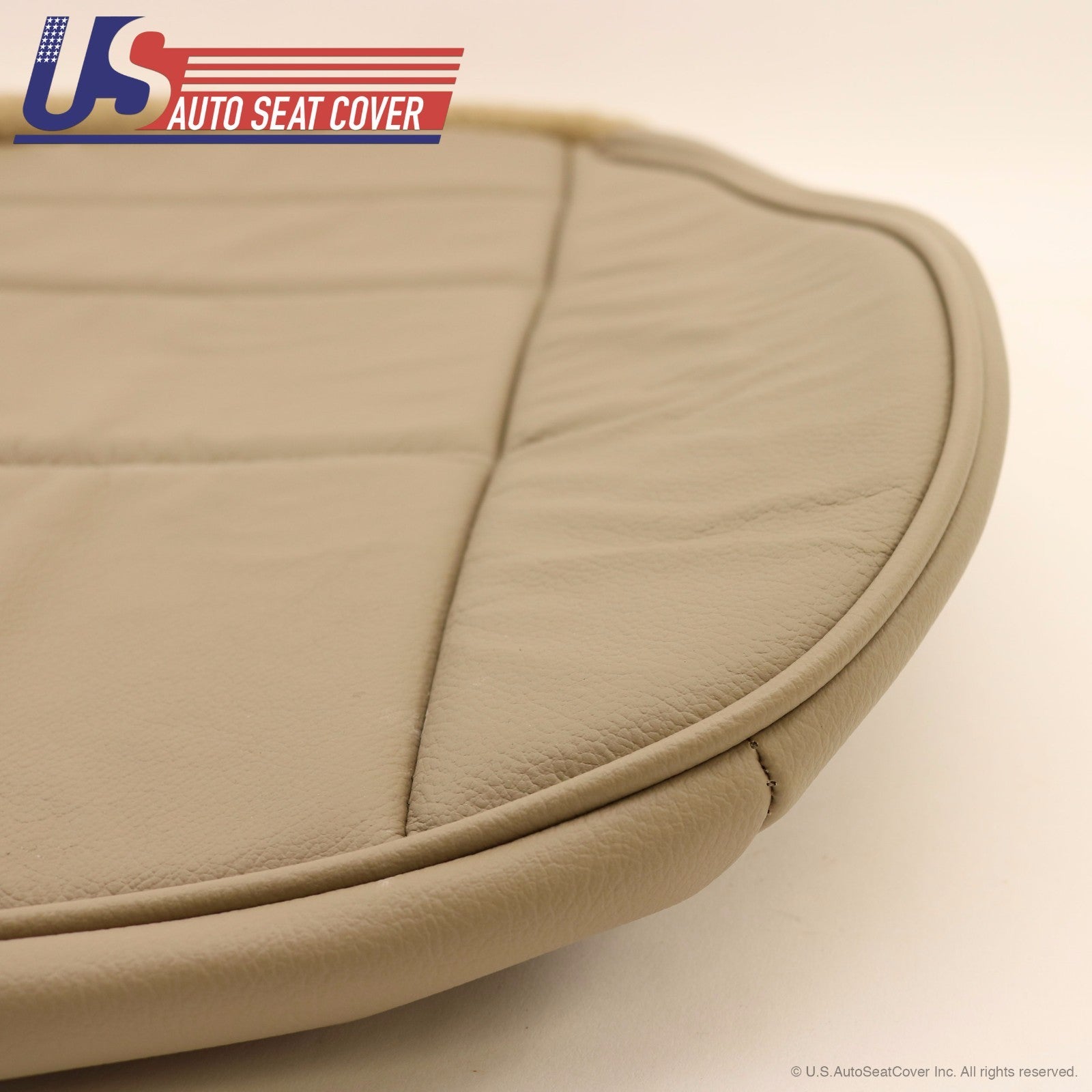 1999 to 2004 Fits Ford Mustang V6 Passenger Bottom Leather Seat Cover Tan