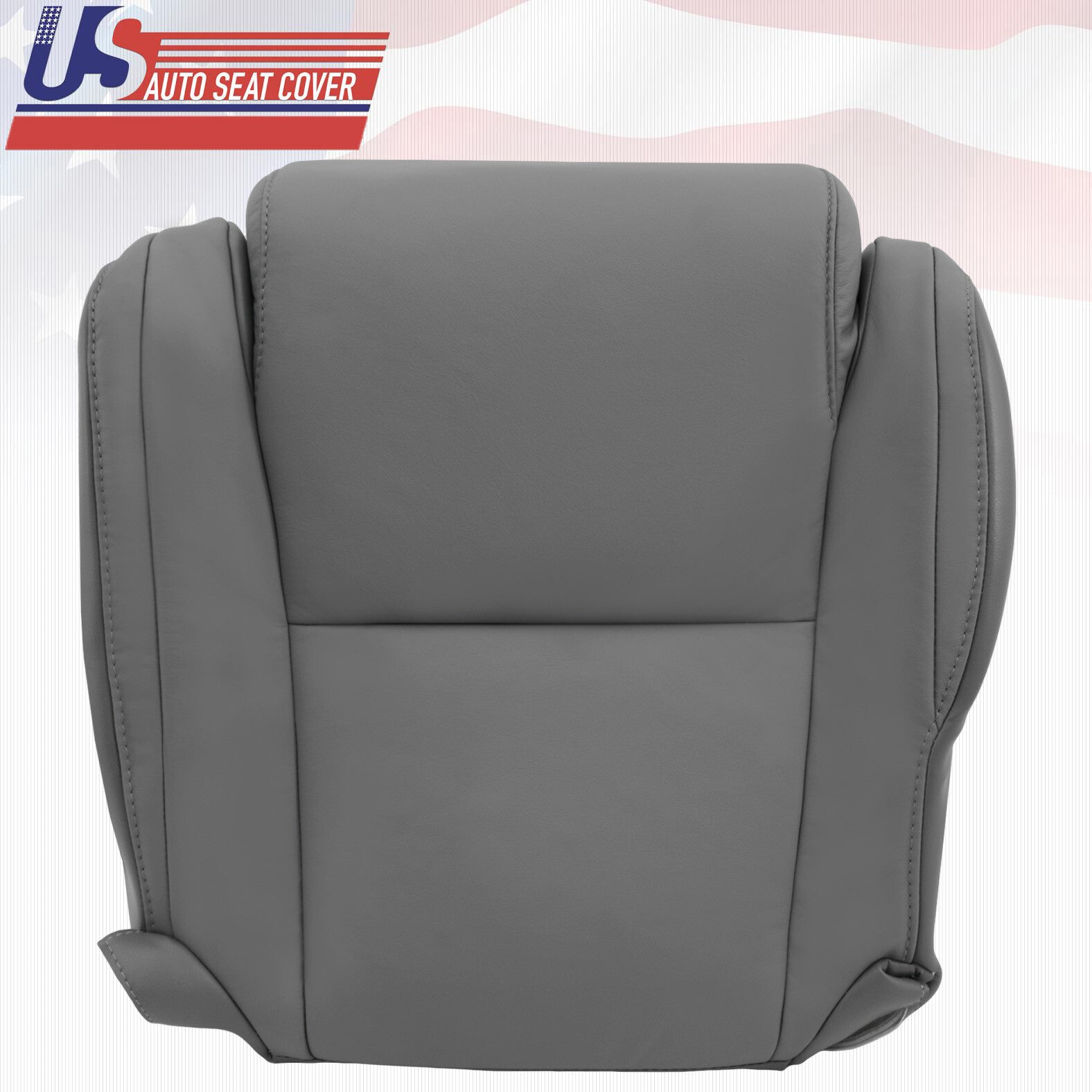 Fits 2007-2013 Toyota Tundra Bottoms Gray Leather Seat Cover w/ extra seam