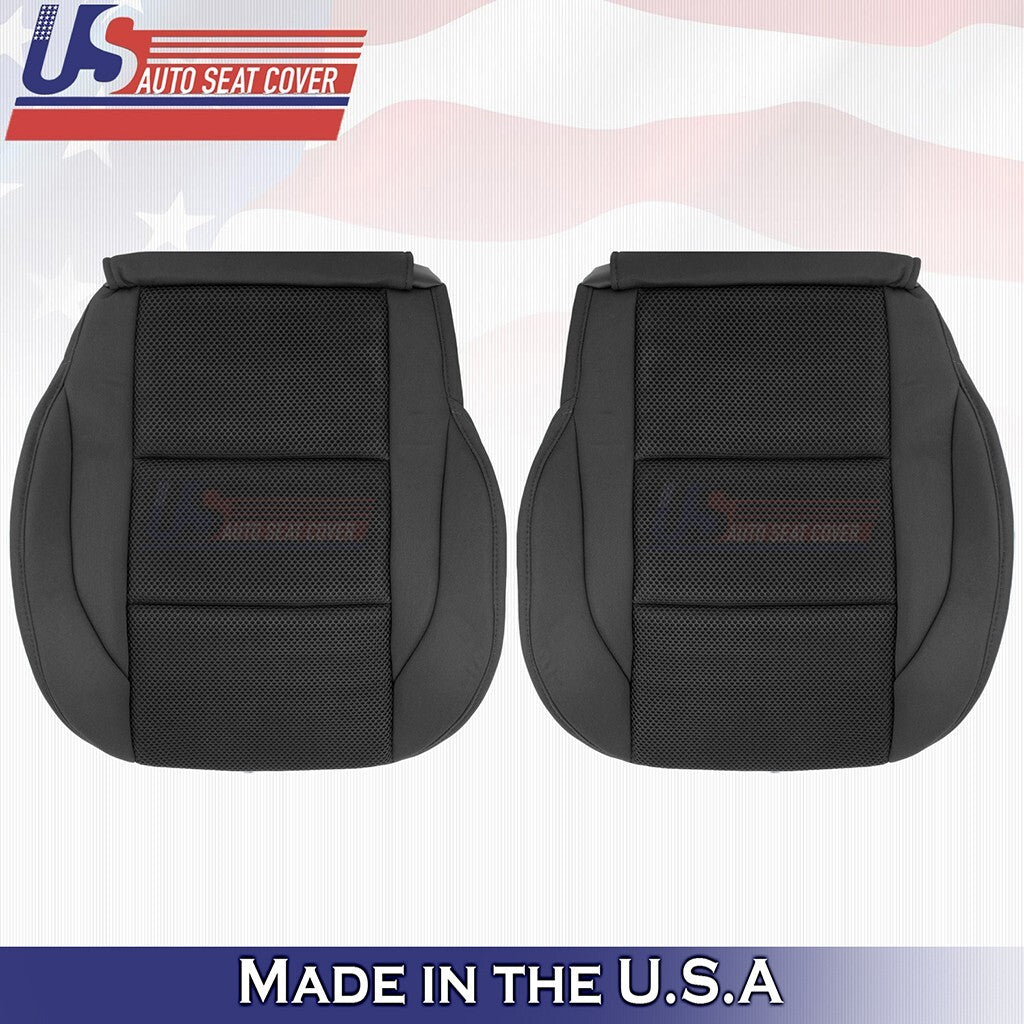 2005 to 2015 Black Driver Passenger bottom Cloth Seat Cover for Nissan Armada