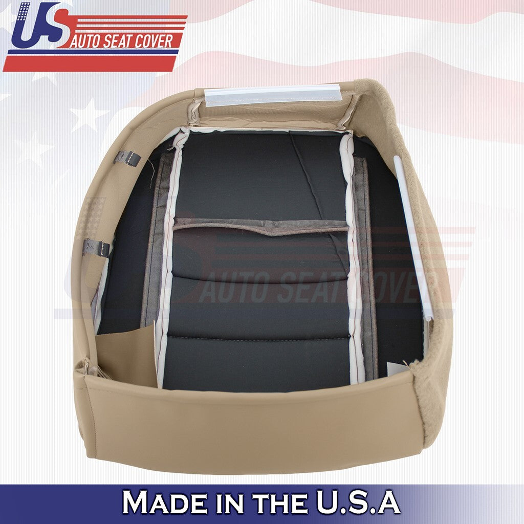 1997 - 2006 FOR Jeep Wrangler Driver & Passenger Bottoms Leather Seat Cover Tan