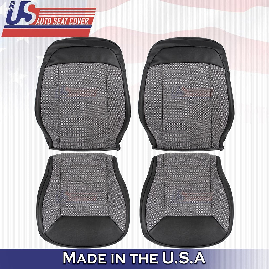2014 - 2024 Dodge Ram ProMaster Driver & Passenger Bottoms/Tops Cloth Cover Blk