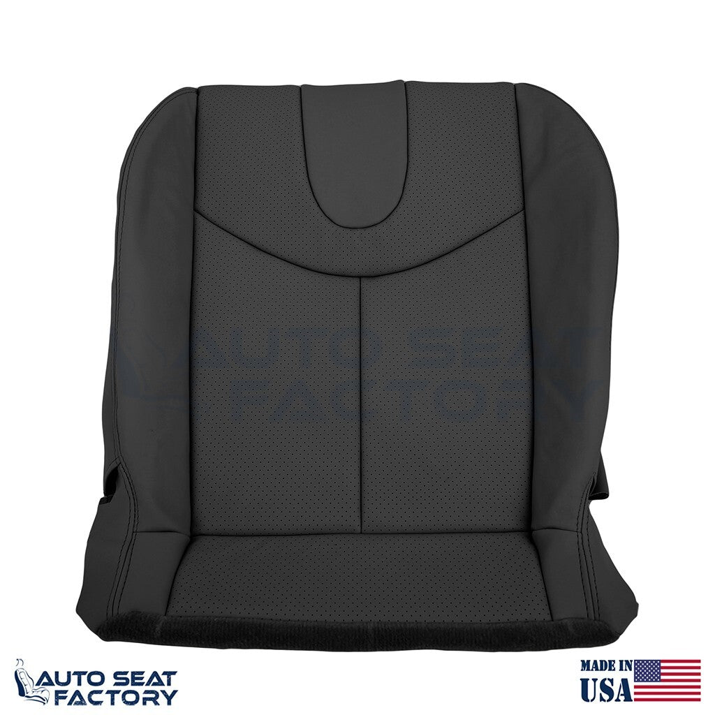 2009 - 2013 Fits Infiniti G37 Coupe Driver Bottom Black Vinyl Seat Cover, Perf.