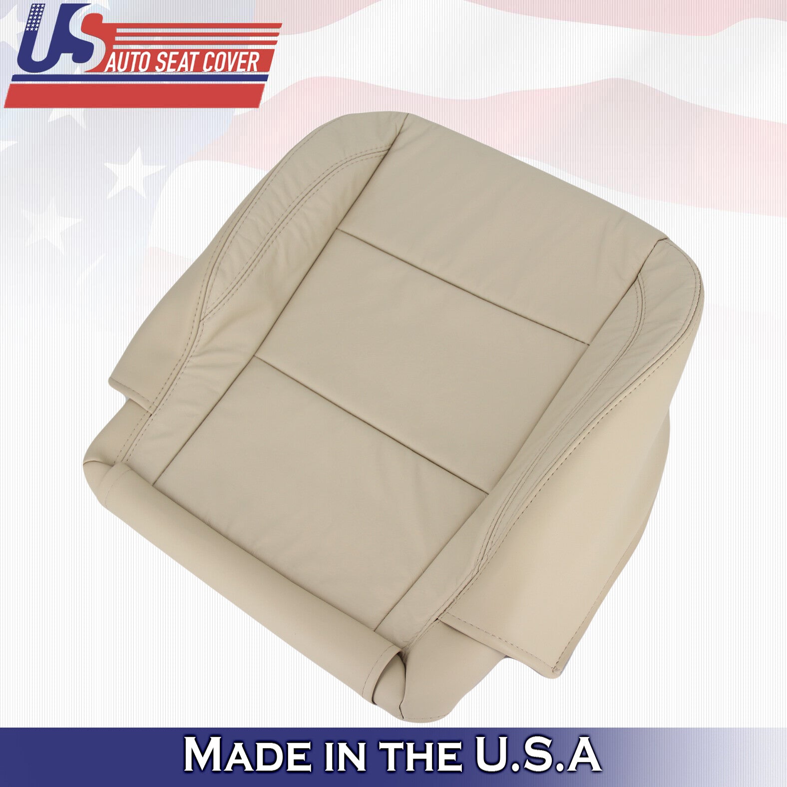 2004 - 2010 For Infinity QX56 Passenger Side Bottom Leather Seat Cover in Tan
