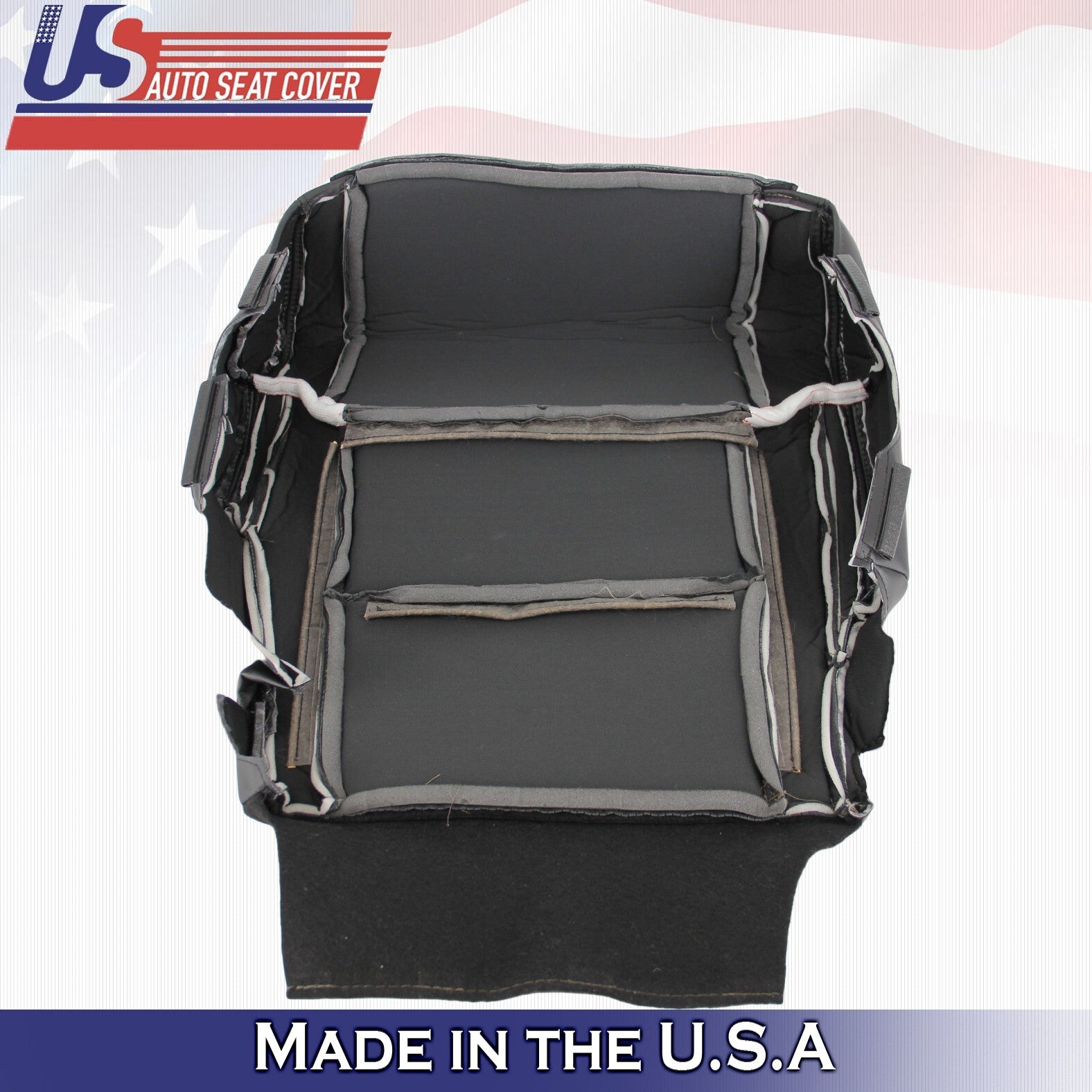 2016 2017 2018 For Toyota Tundra Driver Passenger Bottom Leather Seat Covers BLK