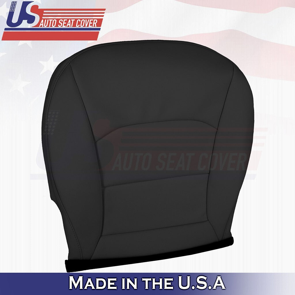 2020 to 2024 Fits Tesla Model Y Front Passenger Bottom Vinyl Seat Cover Black
