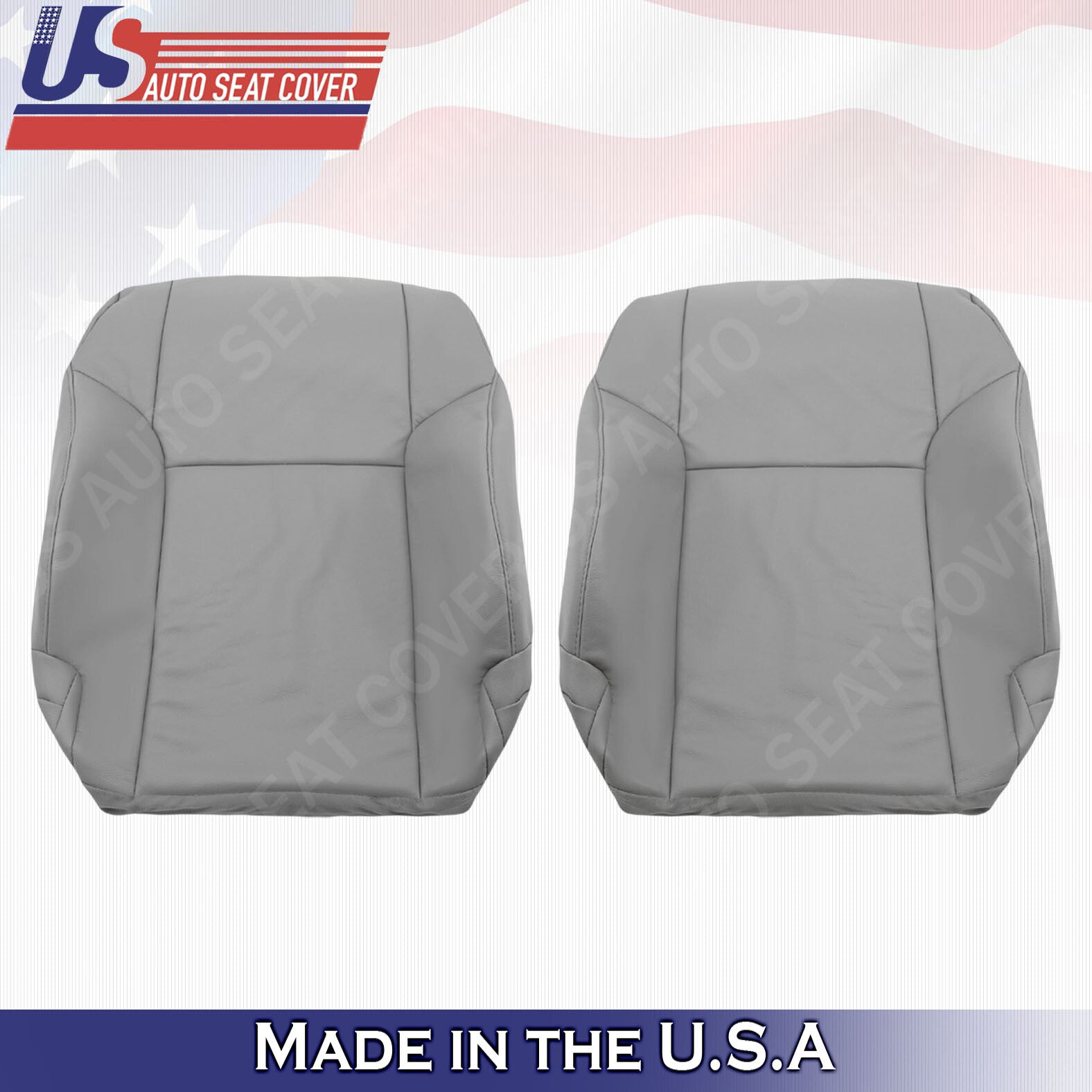 Fits 2003 to 2009 Toyota 4Runner Front Driver Passenger Tops Leather Cover Gray